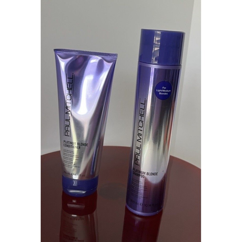 Paul Mitchell Platinum Blonde Shampoo 10.14oz & Conditioner 6.8oz  Set **NEW**